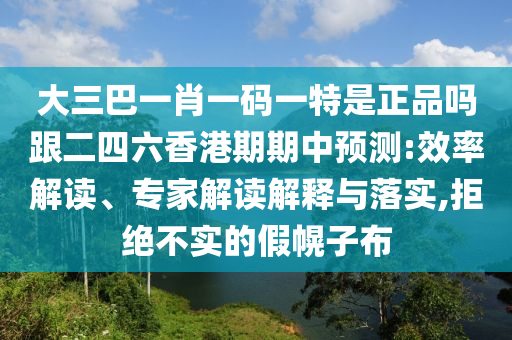 大三巴一肖一碼一特是正品嗎跟二四六香港期期中預(yù)測(cè):效率解讀、專(zhuān)家解讀解釋與落實(shí),拒絕不實(shí)的假幌子布