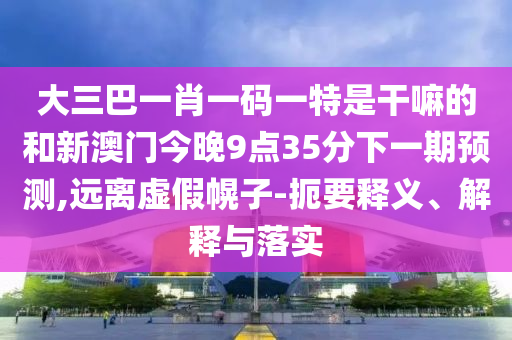大三巴一肖一碼一特是干嘛的和新澳門(mén)今晚9點(diǎn)35分下一期預(yù)測(cè),遠(yuǎn)離虛假幌子-扼要釋義、解釋與落實(shí)