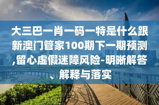 大三巴一肖一碼一特是什么跟新澳門管家100期下一期預測,留心虛假迷障風險-明晰解答、解釋與落實